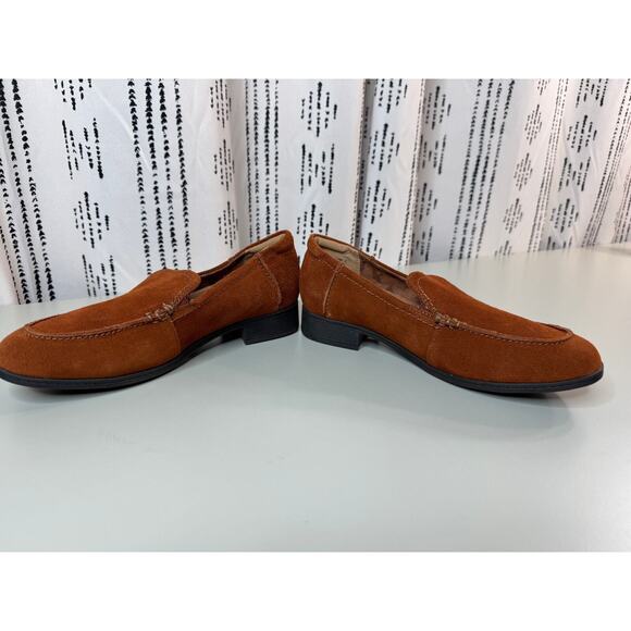 Cobb Hill Womens Crosbie Moc Loafer Suede Upper Sz 8.5 Potters Clay Brown Retro - Picture 6 of 11